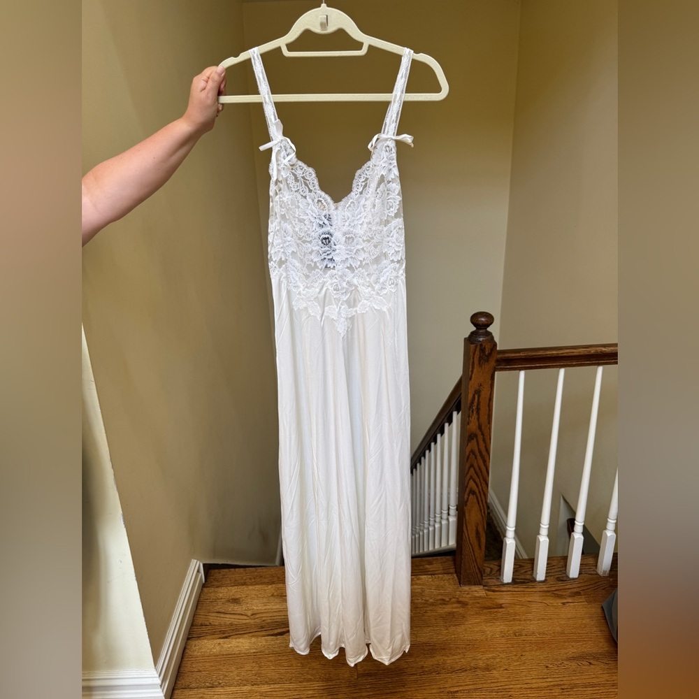 La Perla Vintage White Lace Nightgown